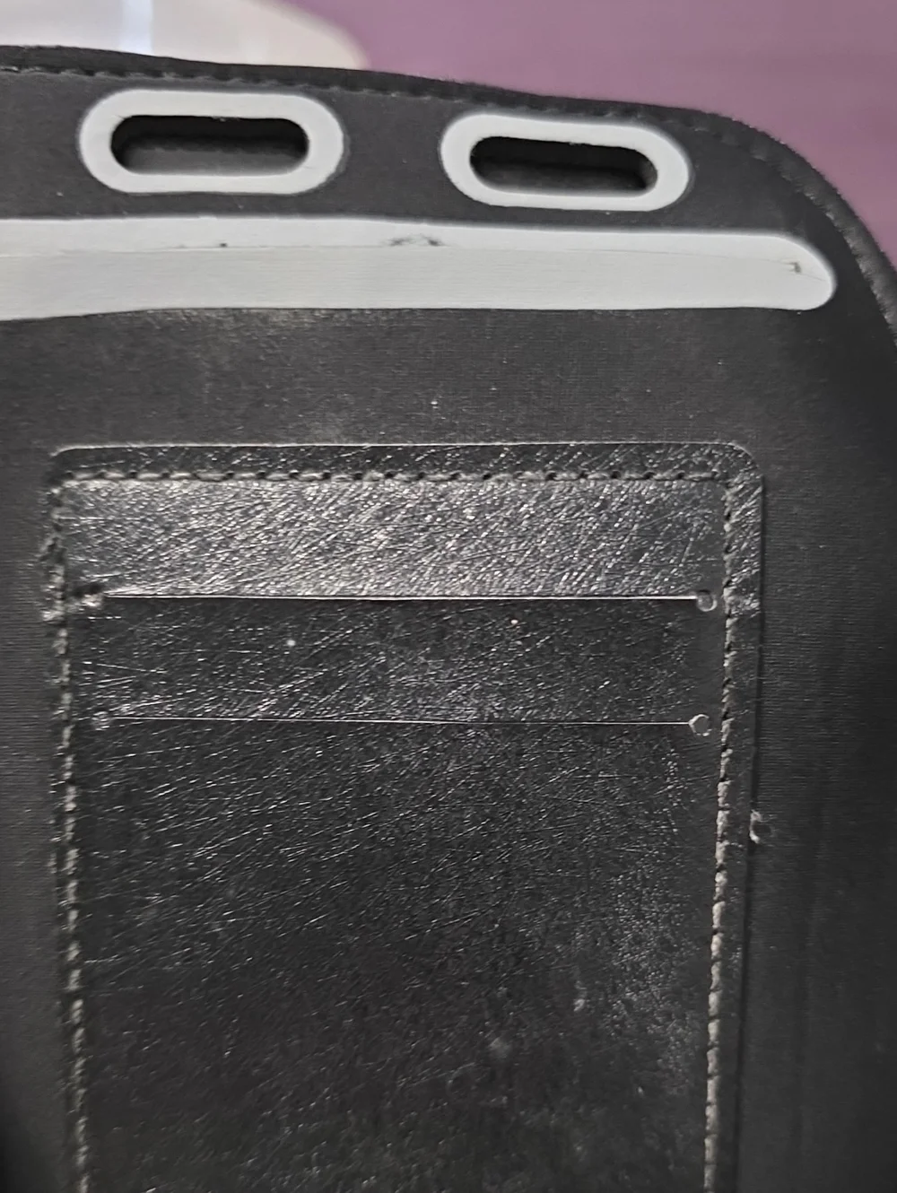 Black Sports Armband Phone Holder for Running - Universal Phone Fit